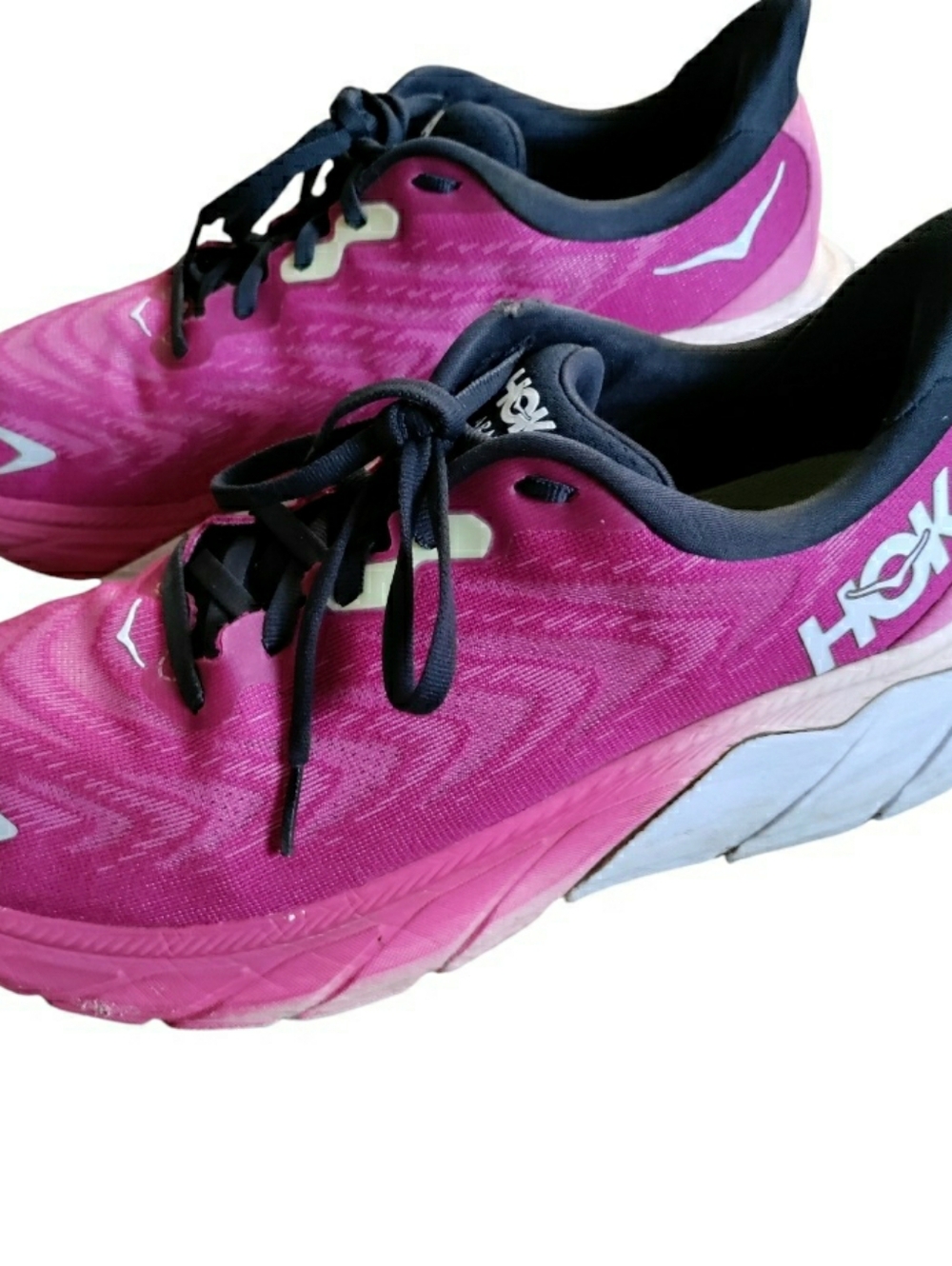 Hoka Arahi 6 Running Shoes Stability Fuschia Colorway Low Athletic 9.5B